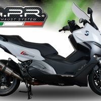 Escape compatível com Bmw C 650 Sport 2016-2020, GP Evo4 Titanium, Escape legal, homologado, silenciador com db killer removível e tubo de ligação específico 