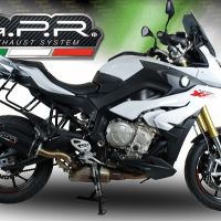 Escape compatível com Bmw S 1000 XR -M 2017-2019, Furore Evo4 Nero, Escape legal, homologado, silenciador com db killer removível e tubo de ligação específico 