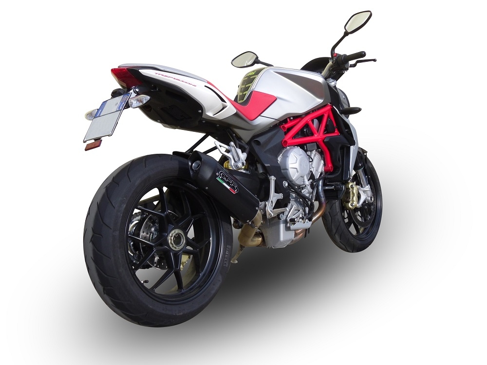 Escape compatível com Mv Agusta F3 800 2017-2020, GP Evo4 Poppy, Escape legal, homologado, silenciador com catalisador, db killer removível e tubo de ligação específico 