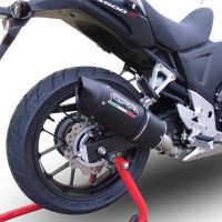 Escape compatível com Honda Cb 400 X 2019-2025, Furore Evo4 Nero, Escape legal, homologado, silenciador com db killer removível e tubo de ligação específico 