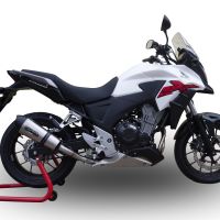 Escape compatível com Honda Cb 500 X 2016-2018, GP Evo4 Titanium, Escape legal, homologado, silenciador com db killer removível e tubo de ligação específico 