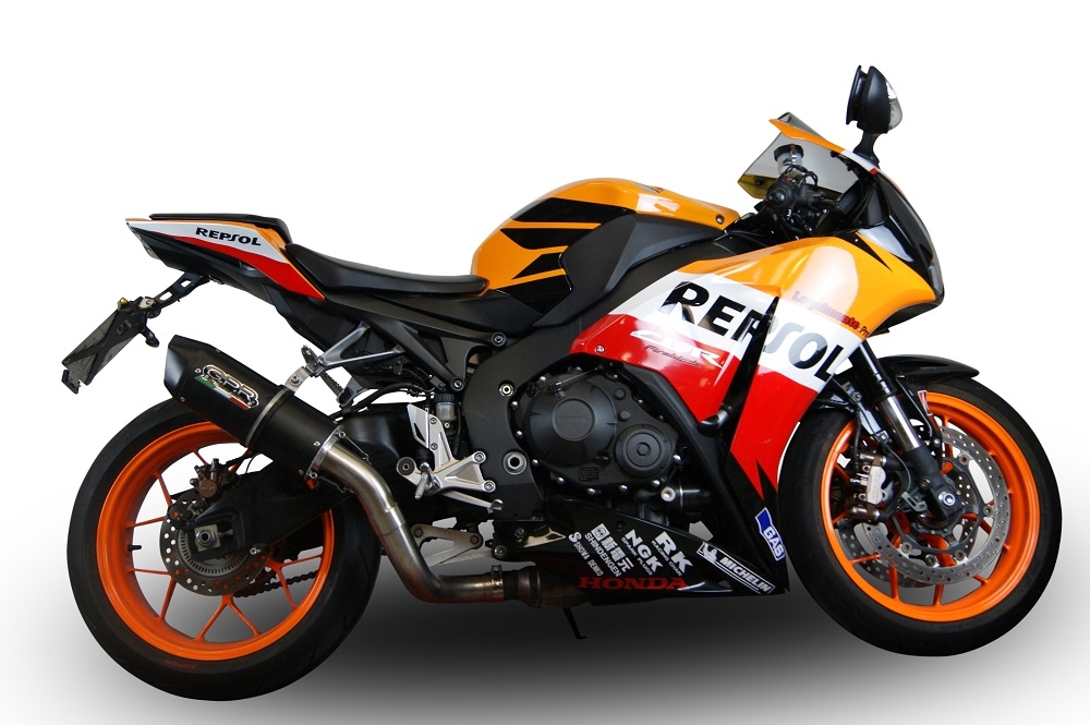 Escape compatível com Honda Cbr 1000 Rr 2014-2016, Furore Poppy, Sistema racing Silencioso com tubo de ligação 