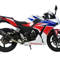 Escape compatível com Honda Cbr 300 R 2014-2016, Furore Nero, Escape legal, homologado, silenciador com db killer removível e tubo de ligação específico 