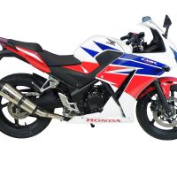 Escape compatível com Honda Cbr 300 R 2014-2016, Gpe Ann. titanium, Escape legal, homologado, silenciador com catalisador, db killer removível e tubo de ligação específico 