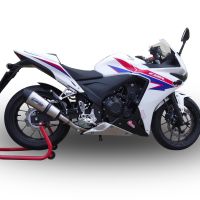 Escape compatível com Honda Cbr 500 R 2012-2016, Gpe Ann. titanium, Escape legal, homologado, silenciador com db killer removível e tubo de ligação específico 