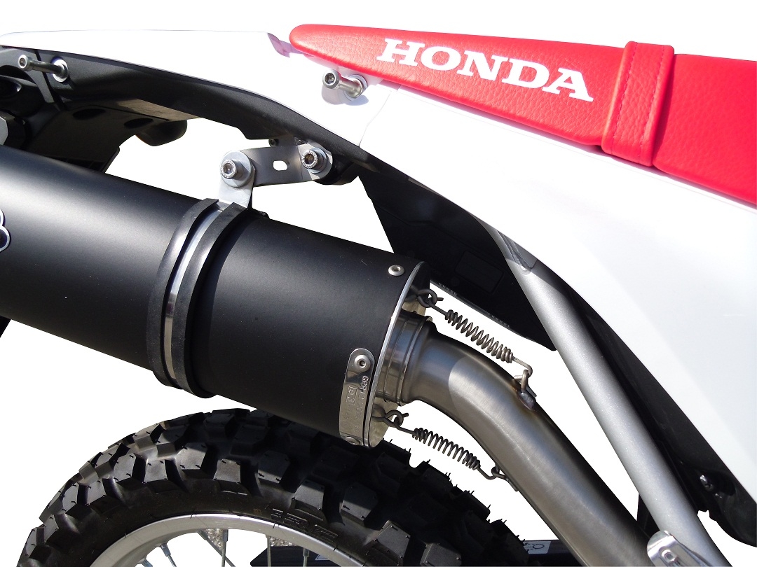 Escape compatível com Honda Crf 250 M 2013-2016, Satinox, Sistema homologado com catalisador linha completa, silencioso mais coletor 