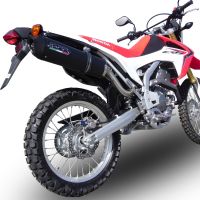 Escape compatível com Honda Crf 250 L - Rally 2017-2020, Furore Evo4 Nero, Escape legal, homologado, silenciador com catalisador, db killer removível e tubo de ligação específico 