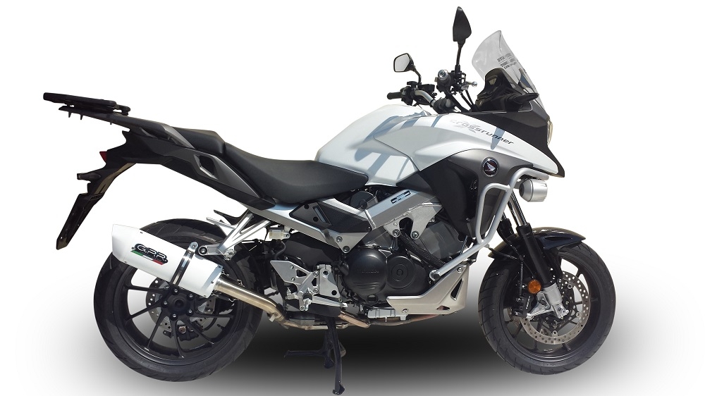 Escape compatível com Honda Crossrunner 800 Vfr 800 X 2017-2020, Albus Evo4, Escape legal, homologado, silenciador com db killer removível e tubo de ligação específico 