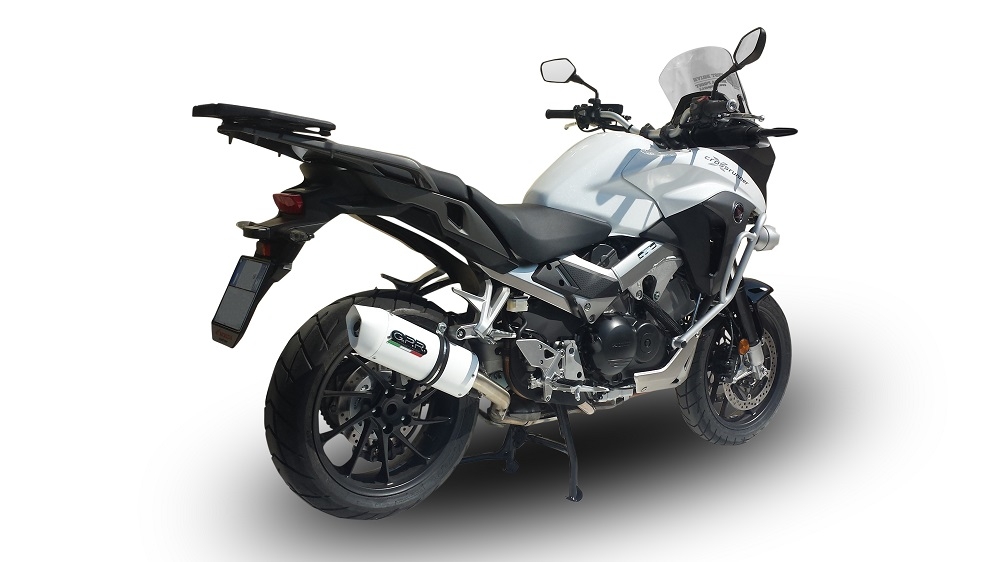 Escape compatível com Honda Crossrunner 800 Vfr 800 X 2017-2020, Albus Evo4, Escape legal, homologado, silenciador com db killer removível e tubo de ligação específico 