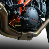 Escape compatível com Ktm Super Duke 1290 GT 2016-2021, Decatalizzatore, Sistema racing Sistema de tubo para eliminar o catalisador 