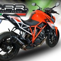 Escape compatível com Ktm Super Duke 1290 GT 2016-2021, Furore Evo4 Nero, Escape legal, homologado, silenciador com db killer removível e tubo de ligação específico 