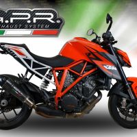 Escape compatível com Ktm Super Duke 1290 R 2017-2019, GP Evo4 Poppy, Escape legal, homologado, silenciador com db killer removível e tubo de ligação específico 