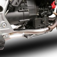 Escape compatível com Moto Guzzi V85 TT 2019-2020, Decatalizzatore, Sistema racing Sistema de tubo para eliminar o catalisador 