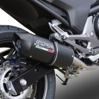 Escape compatível com Honda Integra 750 2016-2020, Furore Evo4 Nero, Escape legal, homologado, silenciador com db killer removível e tubo de ligação específico 