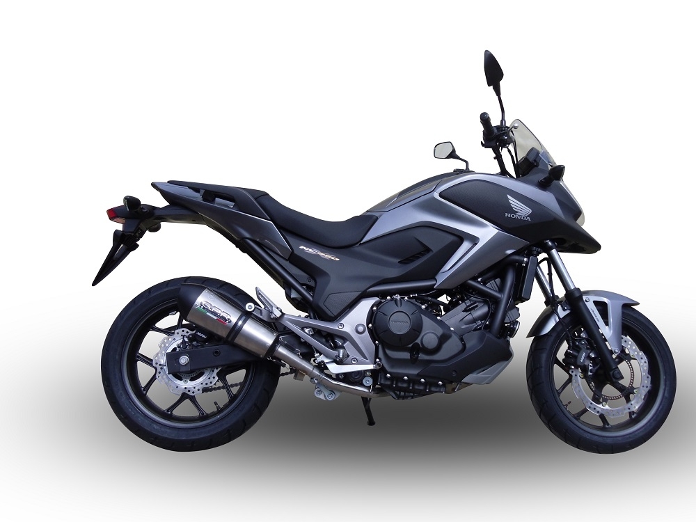 Escape compatível com Honda Nc 750 X - S Dct 2017-2020, GP Evo4 Titanium, Escape legal, homologado, silenciador com db killer removível e tubo de ligação específico 