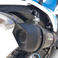 Escape compatível com Malaguti XSM 125 Supermoto 2021-2023, Furore Evo4 Poppy, Escape legal, aprovado, com db killer removível, tubo de conexão e conversor catalítico 