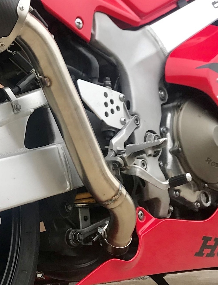 Escape compatível com Honda Vtr 1000 Sp-1 RC51 2000-2001, M3 Inox , Par de silenciosos de escape homologadas, com db killer removível e tubos de ligação específicos 