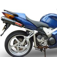 Escape compatível com Honda Vfr 800 V-Tec 2002-2013, Gpe Ann. Poppy, Par de silenciosos de escape homologadas, com db killer removível e tubos de ligação específicos 