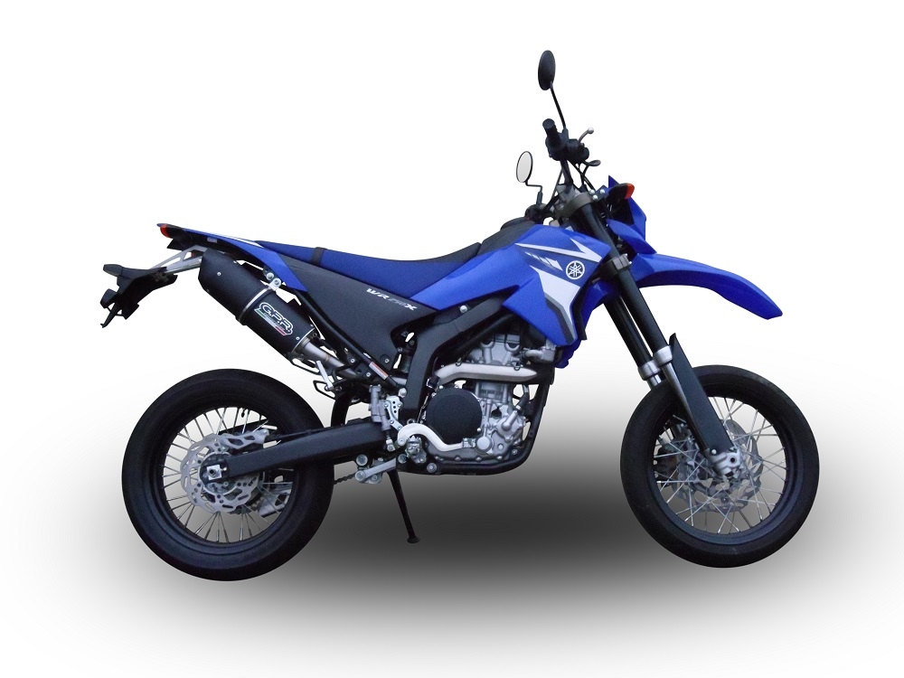 Escape compatível com Yamaha WR 250 X-R 2007-2019, Furore Poppy, Escape legal, homologado, silenciador com db killer removível e tubo de ligação específico 