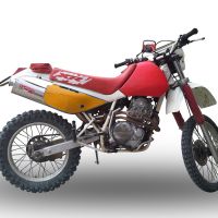 Escape compatível com Honda Xr 600 R 1988-1998, Trioval, Escape legal, homologado, silenciador com db killer removível e tubo de ligação específico 