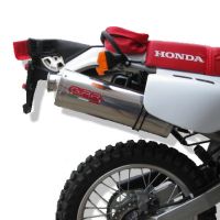 Escape compatível com Honda Xr 600 R 1991-1999, Trioval, Escape legal, homologado, silenciador com db killer removível e tubo de ligação específico 