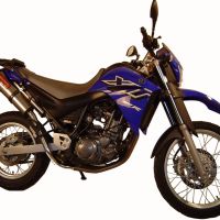 Escape compatível com Yamaha Xt 660 X-R 2004-2014, Gpe Ann. titanium, Par de silenciosos de escape homologadas, com db killer removível e tubos de ligação específicos 