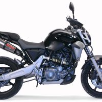 Escape compatível com Yamaha MT03 660 2006-2013, Gpe Ann. titanium, Par de silenciosos de escape homologadas, com db killer removível e tubos de ligação específicos 