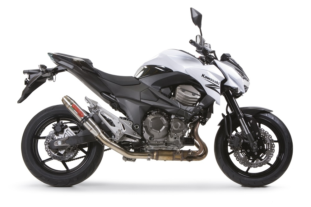 Escape compatível com Kawasaki Z 800 2009-2016, Deeptone Inox, Escape legal, homologado, silenciador com db killer removível e tubo de ligação específico 