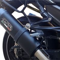 Escape compatível com Kawasaki Zzr 1400 2006-2007, Furore Nero, Par de silenciosos de escape homologadas, com db killer removível e tubos de ligação específicos 