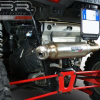 Escape compatível com Polaris Rzr XP 1000 2014-2023, Power Bomb, Escape legal, homologado, silenciador com db killer removível e tubo de ligação específico 