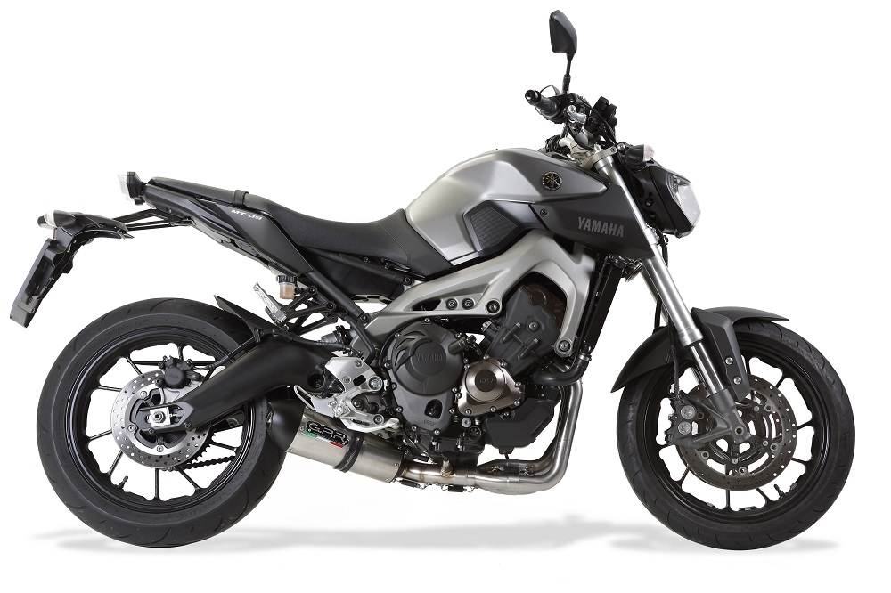 Escape compatível com Yamaha Mt-09 2017-2020, GP Evo4 Titanium, Sistema homologado com catalisador linha completa, silencioso mais coletor 