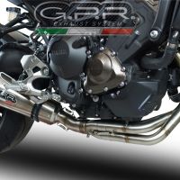 Escape compatível com Yamaha Mt-09 2017-2020, GP Evo4 Titanium, Sistema homologado com catalisador linha completa, silencioso mais coletor 