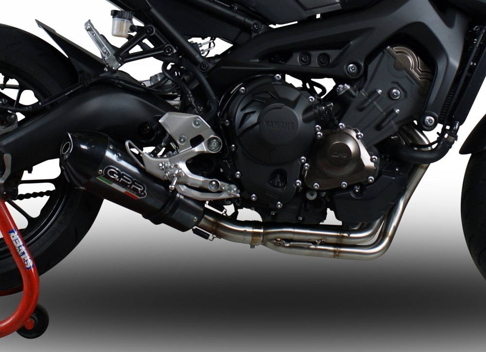 Escape compatível com Yamaha XSR900 2016-2021, GP Evo4 Poppy, Sistema homologado com catalisador linha completa, silencioso mais coletor 