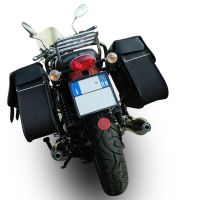 Escape compatível com Moto Guzzi V7 (I - II) - Stone - Special 2012-2016, Vintacone , Par de terminais de exaustão aprovados, com db killer removível, catalisadores e tubo de conexão específico 