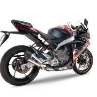 Escape compatível com Aprilia RS 457 2024-2025, Gpe Ann. titanium, Escape racing linha completa, silencioso mais coletor com dbkiller, não homologado 