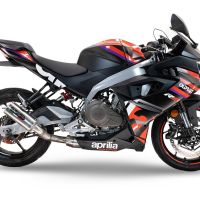 Escape compatível com Aprilia RS 457 2024-2025, M3 Inox , Sistema homologado com catalisador linha completa, silencioso mais coletor 