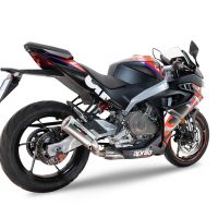 Escape compatível com Aprilia RS 457 2024-2025, M3 Inox , Sistema homologado com catalisador linha completa, silencioso mais coletor 