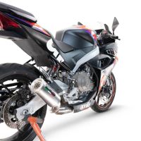 Escape compatível com Aprilia RS 457 2024-2025, M3 Inox , Sistema homologado com catalisador linha completa, silencioso mais coletor 