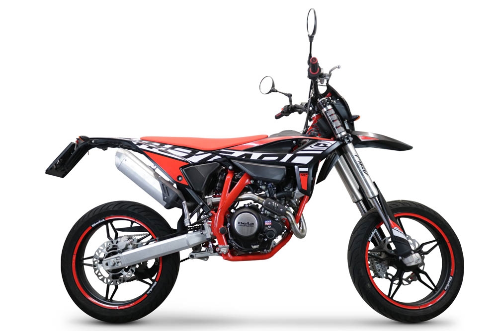 Escape compatível com Beta RR 125 4T Enduro 2021-2024, Decatalizzatore, Sistema racing Linha completa, silencioso mais coletor 