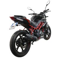 Escape compatível com Benelli Bn 125 2018-2020, Furore Evo4 Nero, Sistema homologado com catalisador linha completa, silencioso mais coletor 