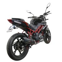 Escape compatível com Benelli Bn 125 2021-2024, Furore Evo4 Poppy, Sistema homologado com catalisador linha completa, silencioso mais coletor 