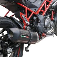 Escape compatível com Benelli Bn 125 2021-2024, Furore Evo4 Poppy, Sistema homologado com catalisador linha completa, silencioso mais coletor 