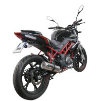 Escape compatível com Benelli Bn 125 2021-2024, M3 Inox , Sistema homologado com catalisador linha completa, silencioso mais coletor 