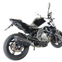 Escape compatível com Cf Moto 650 Mt 2019-2020, Furore Evo4 Nero, Escape legal, homologado, silenciador com catalisador, db killer removível e tubo de ligação específico 