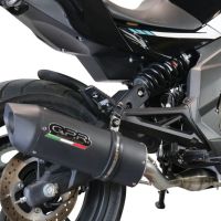 Escape compatível com Cf Moto 650 Mt 2021-2024, Furore Evo4 Nero, Escape legal, homologado, silenciador com catalisador, db killer removível e tubo de ligação específico 