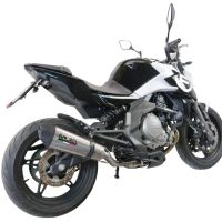 Escape compatível com Cf Moto 650 Nk 2021-2024, GP Evo4 Titanium, Escape legal, homologado, silenciador com catalisador, db killer removível e tubo de ligação específico 