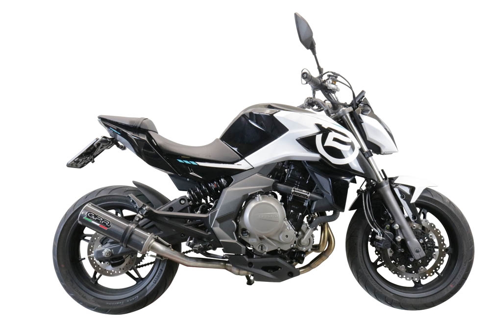 Escape compatível com Cf Moto 650 Mt 2021-2024, M3 Poppy , Escape legal, homologado, silenciador com catalisador, db killer removível e tubo de ligação específico 