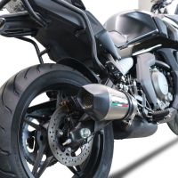 Escape compatível com Cf Moto 650 Gt 2022-2024, GP Evo4 Titanium, Escape legal, homologado, silenciador com db killer removível e tubo de ligação específico 