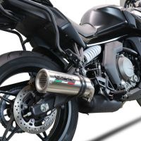 Escape compatível com Cf Moto 650 Gt 2022-2024, M3 Titanium Natural, Escape legal, homologado, silenciador com db killer removível e tubo de ligação específico 