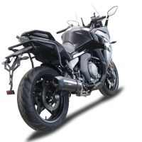 Escape compatível com Cf Moto 650 Gt 2022-2024, Furore Poppy, Escapamento Racing, silenciador com conexão específica e db killer removível 